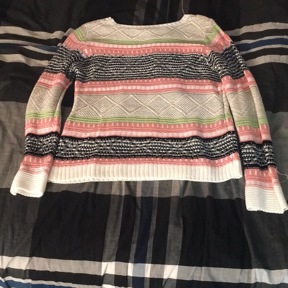 A medium colorful sweater